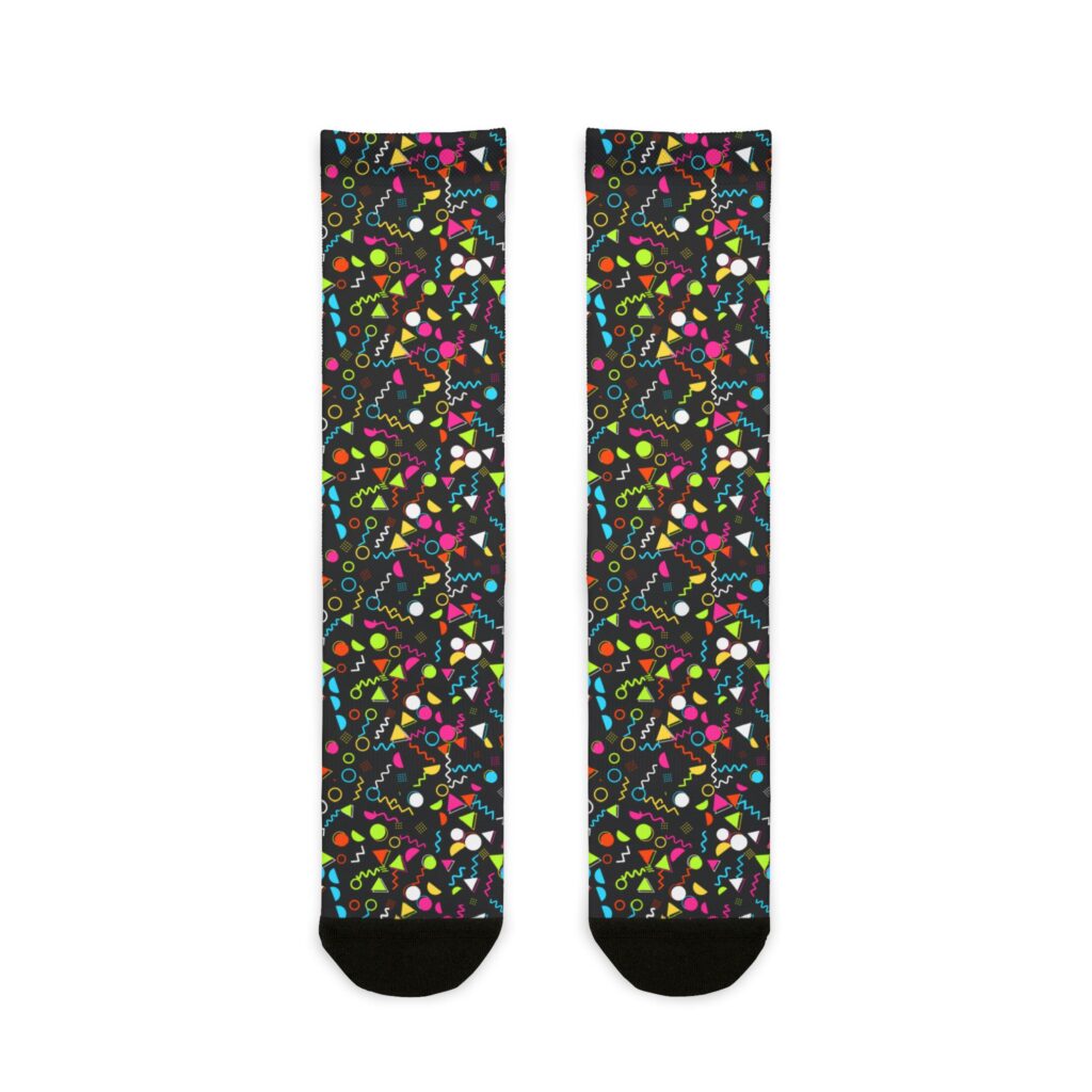 Neon Memphis Crew Socks