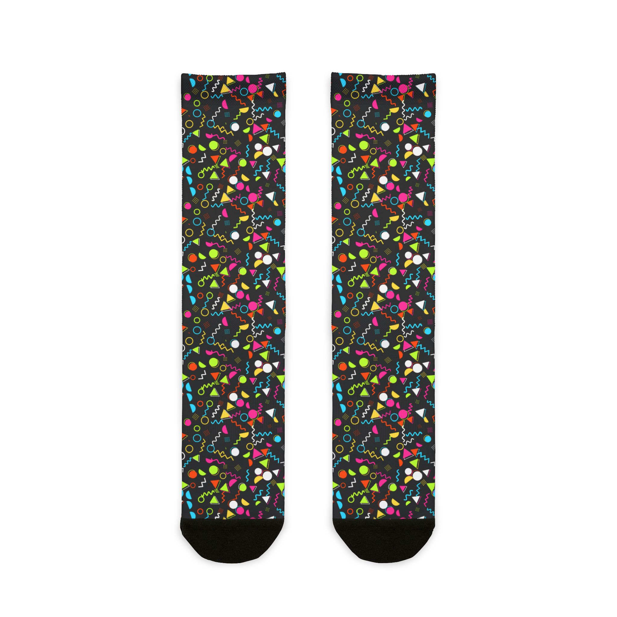 Neon Memphis Crew Socks