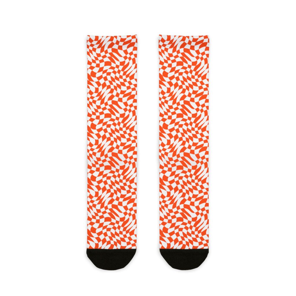Warped Checker Crew Socks