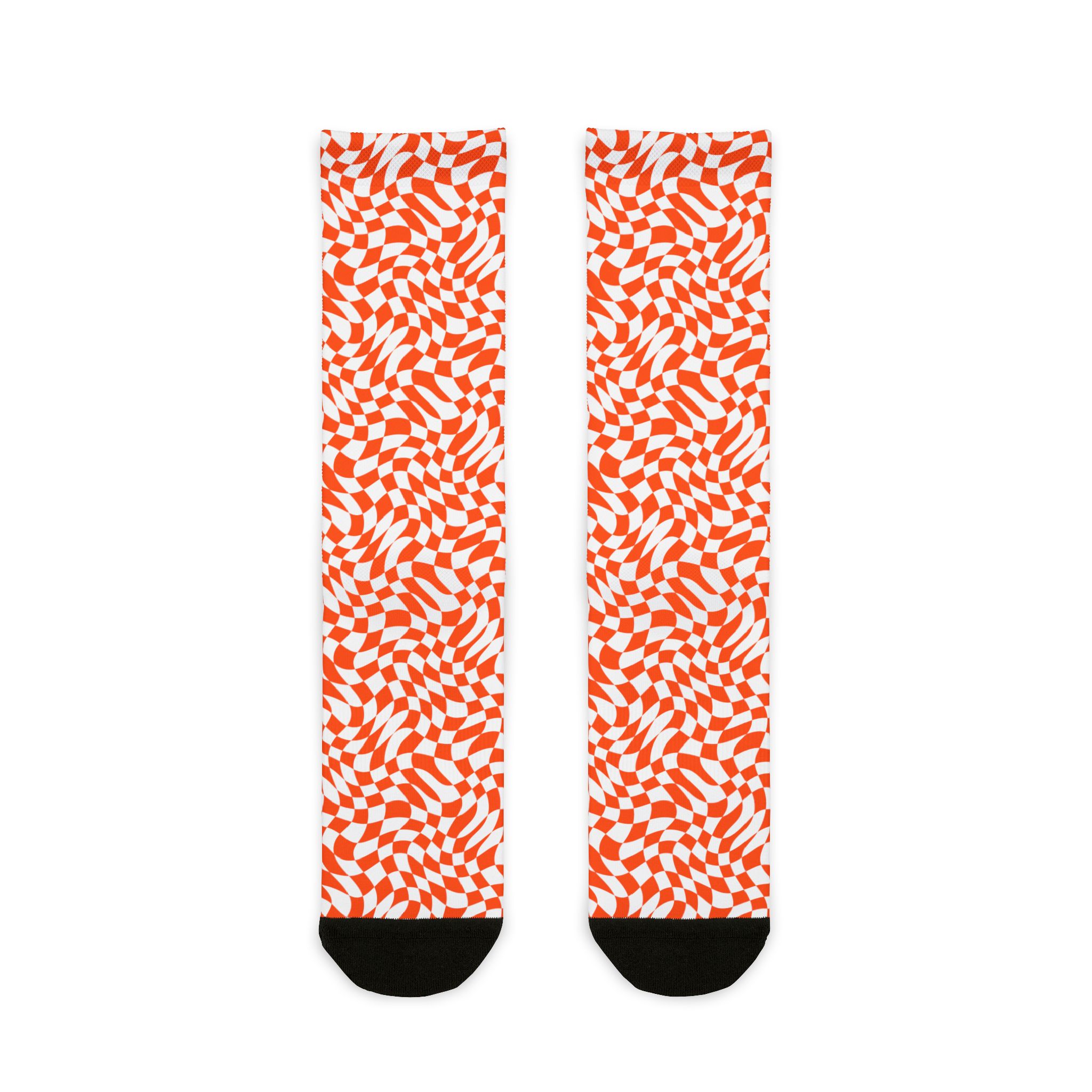 Warped Checker Crew Socks