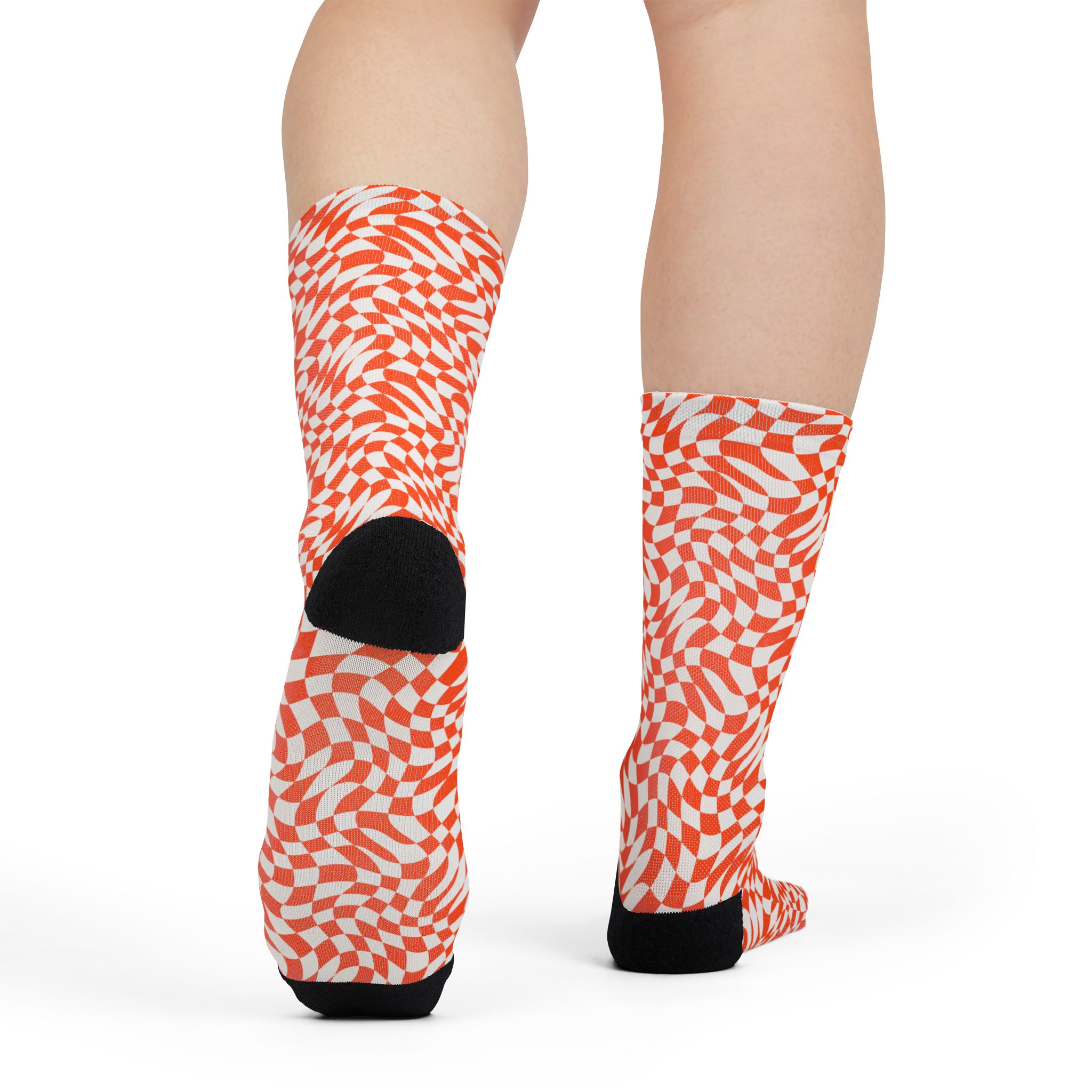 Warped Checker Crew Socks - Image 4