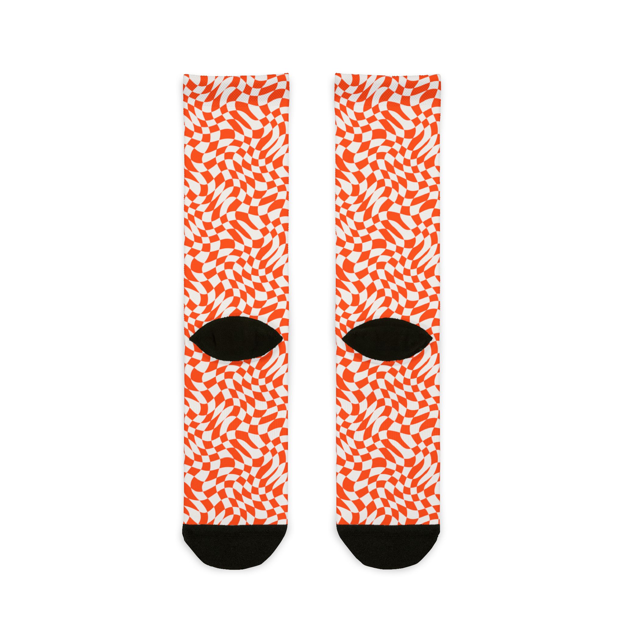 Warped Checker Crew Socks - Image 2