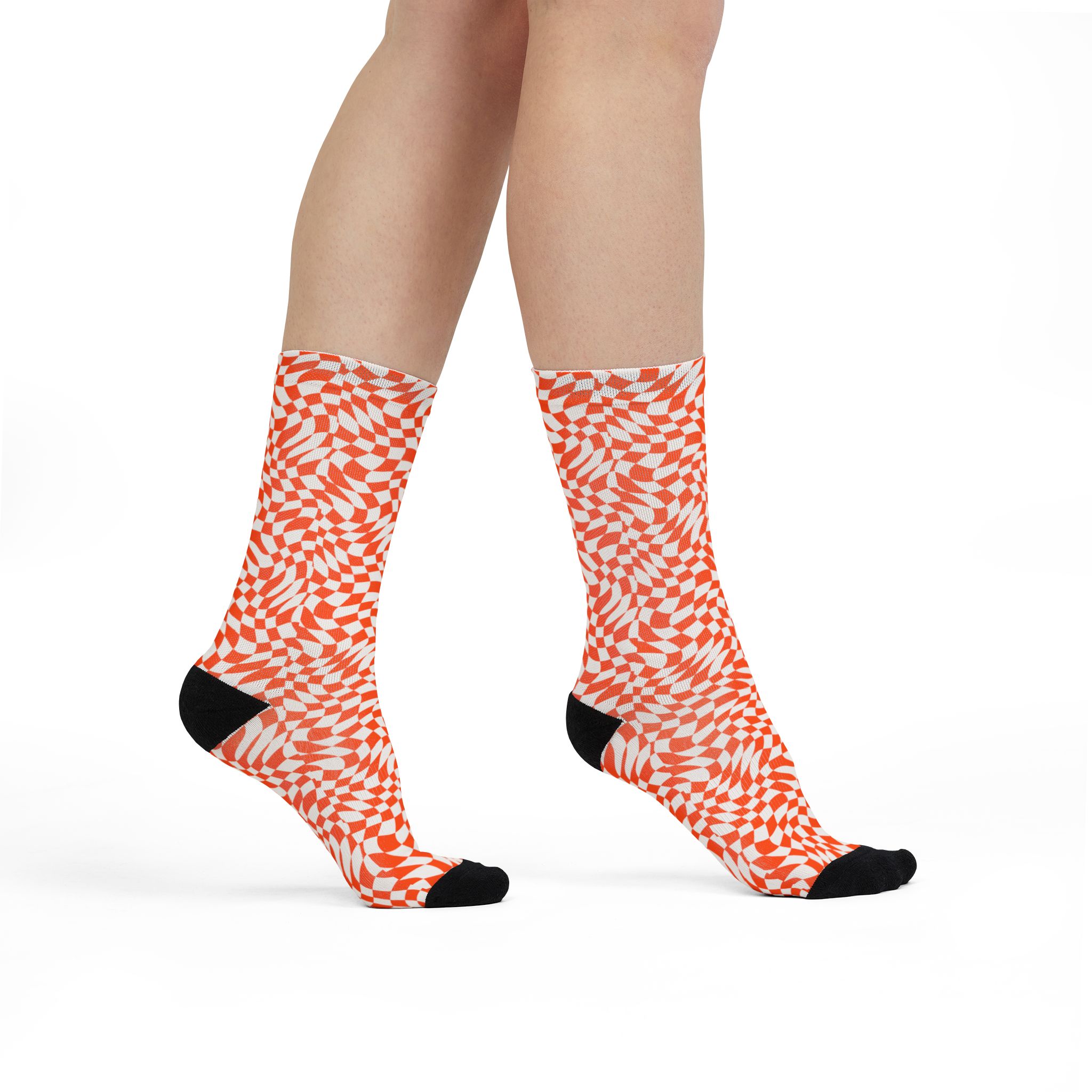 Warped Checker Crew Socks - Image 3